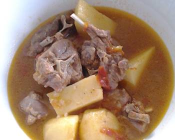 Update, Prepare Recipe Beef and potato stew Restaurant Style