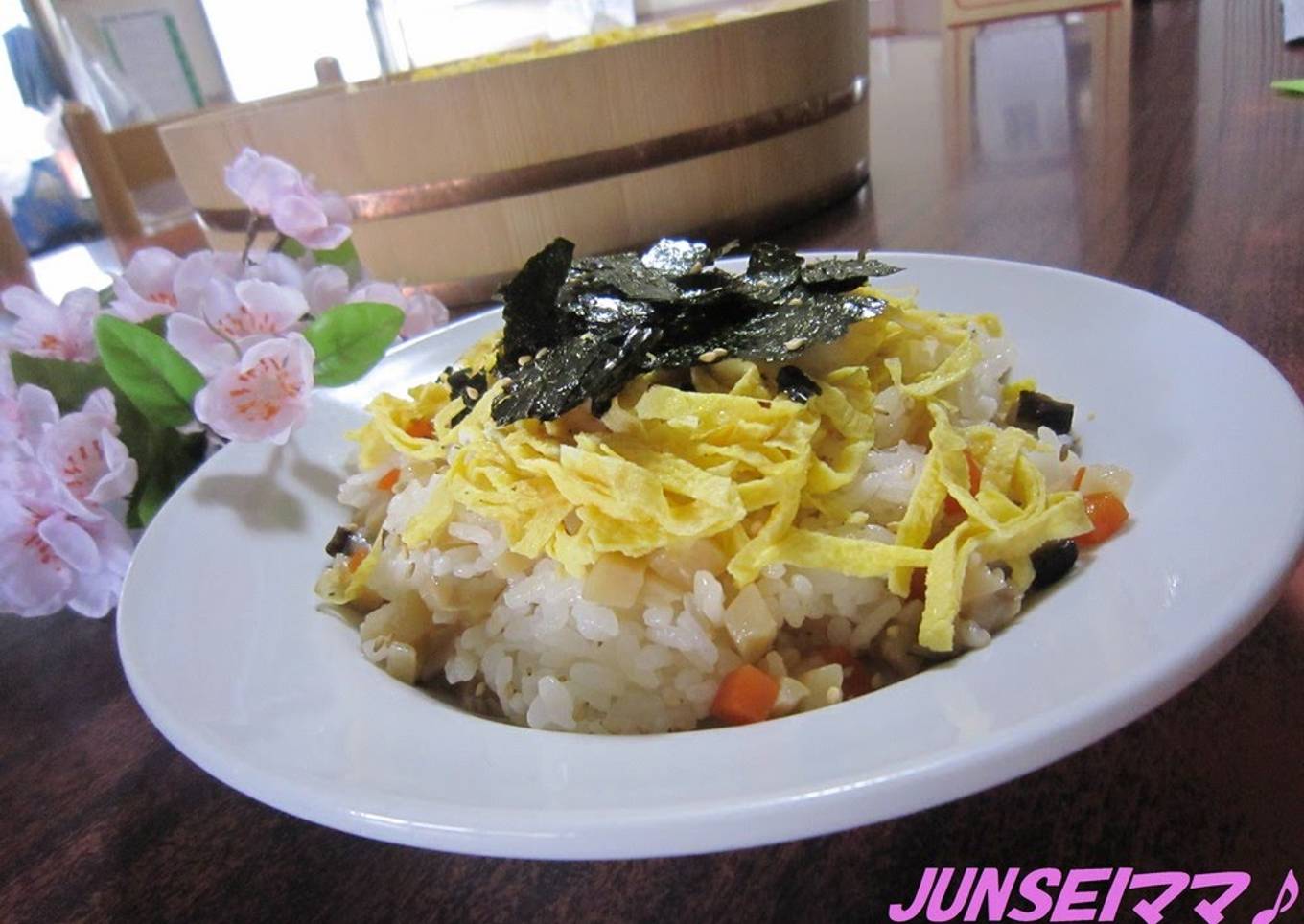 Bamboo Shoot Chirashi Sushi for the Spring Season