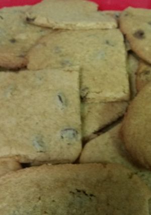 A picture of Carmel Filled Chocolate Chip Cookies.