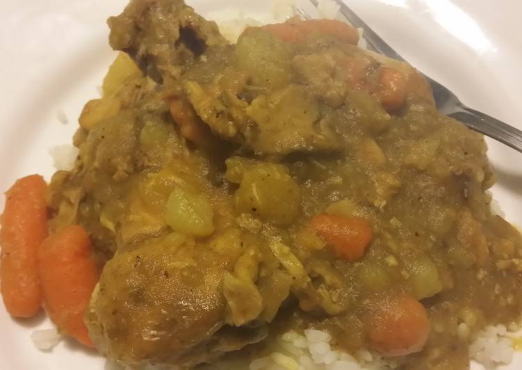 The Simple and Healthy Jamaican curry chicken