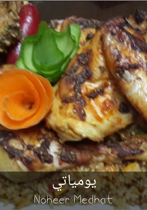 صورة لوصفة البرياني الهندي بالدجاج الايت علي طريقتي 🍲🍗💯☑
