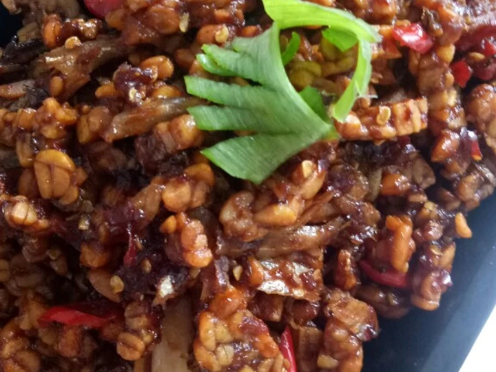 Cara Gampang Membikin Resep Tempe teri kering pedas manis yang Lezat Sekali Anti Ribet, Menggugah Selera