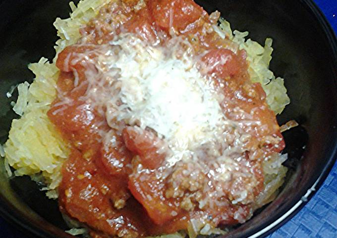 Recipe: Tasty Spaghetti, with spaghetti squash