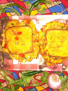 ব্রেড অমলেট(bread omelette recipe in Bengali) রেসিপির প্রধান ছবি
