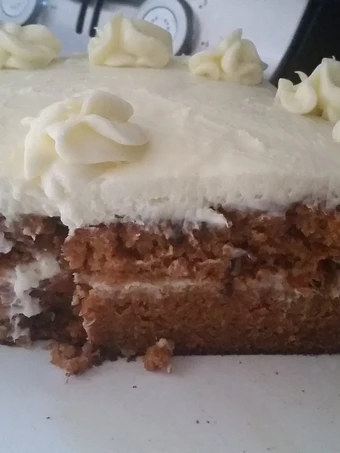 Easy Steps to Prepare Carrot Cake with cream cheese frosting which Delicious