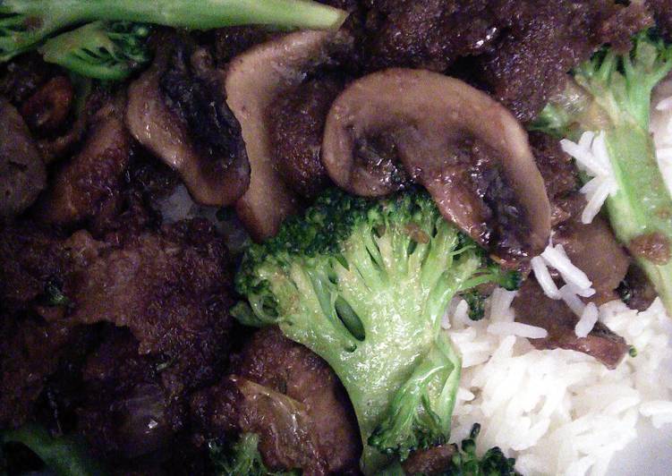 Steps to Prepare Super Quick Homemade Vegan Szechuan Beef w/ Broccoli