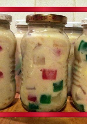 A picture of AMIEs Fruit Salad (in Bottles).