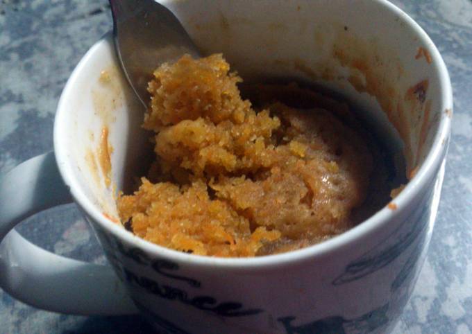 Steps to Make Award-winning Moist Vegan Carrot Mug Cake