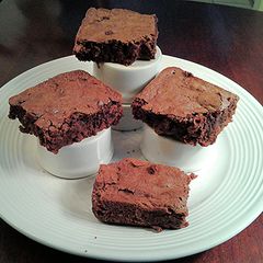 A picture of Fudge brownies.