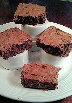 A picture of Fudge brownies.
