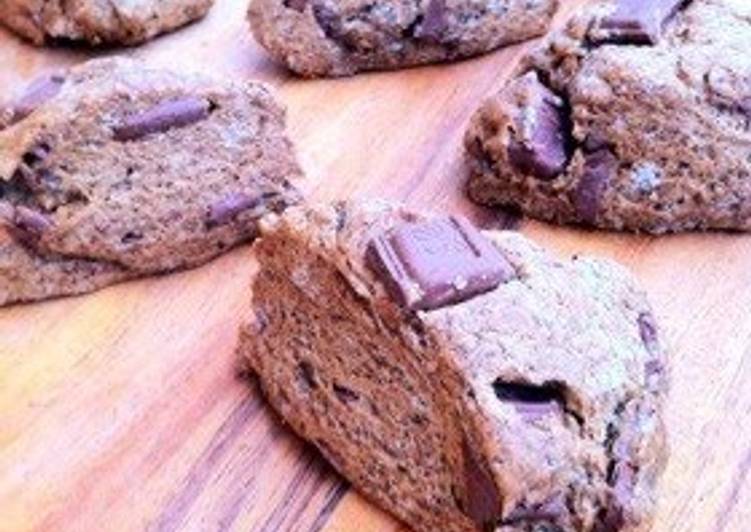 Recipe of Favorite Coffee &amp; Chocolate Scones with Pancake Mix