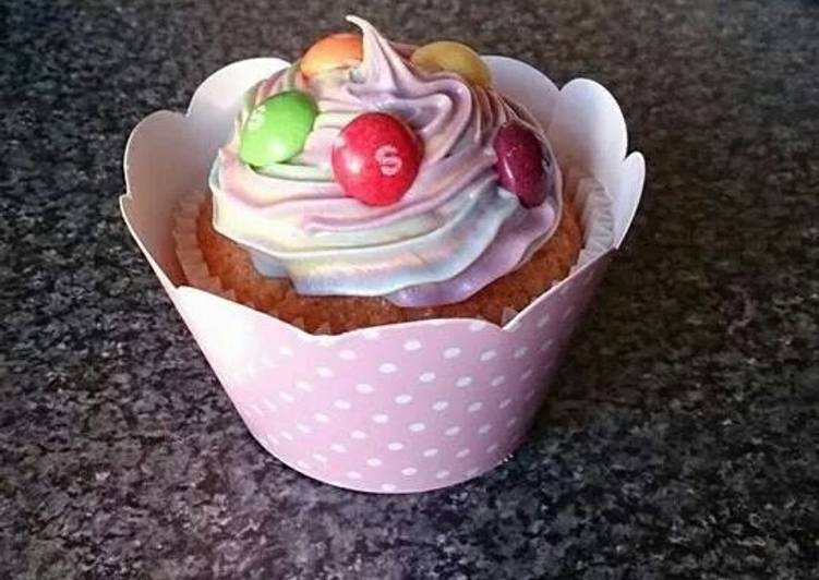 skittles cupcakes recipe main photo