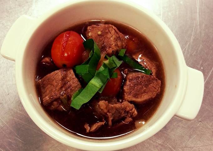 Spicy beef soup (Thai style)