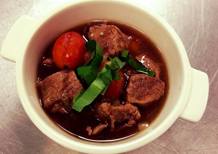 Spicy beef soup (Thai style)