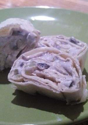 A picture of Super easy tortilla pinwheels.