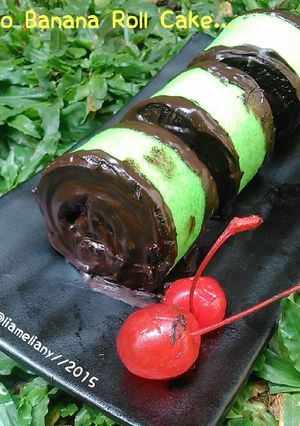 Foto resep Choco Banana Roll Cake