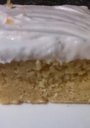 A picture of White chocolate mud cake.
