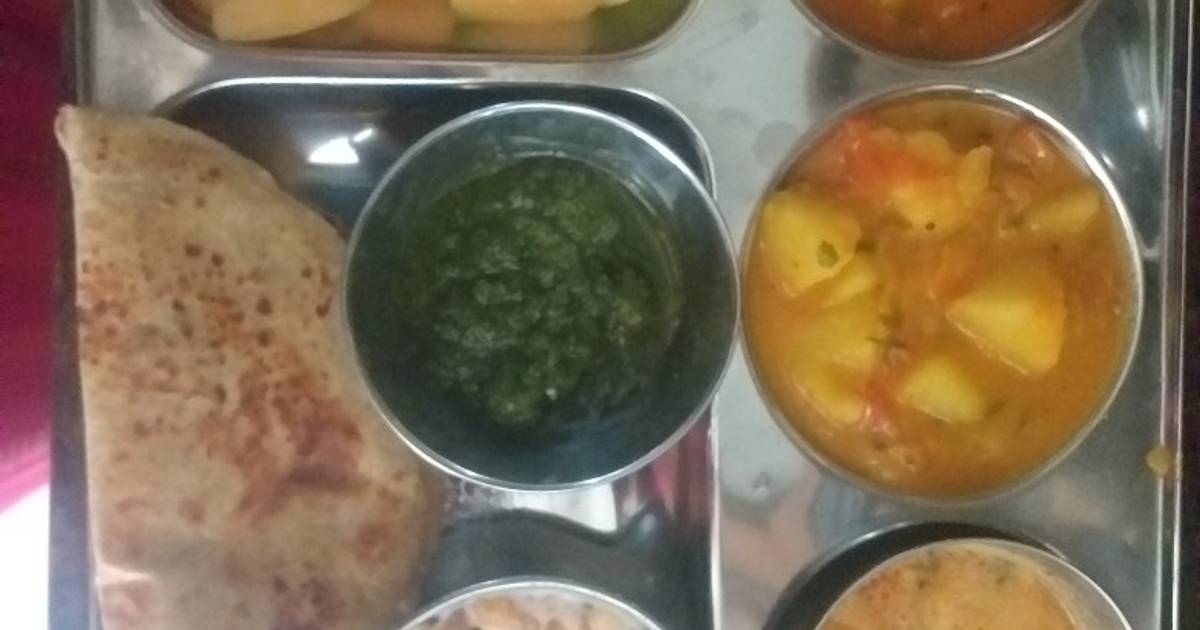 शुद्ध शाकाहारी भोजन (Shudh shakahari bhojan recipe in hindi) रेसिपी