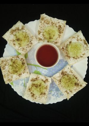 A picture of Fancy Cucumber Sandwiches.