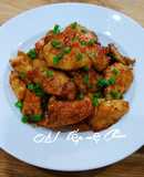 Ức gà rim mắm tỏi