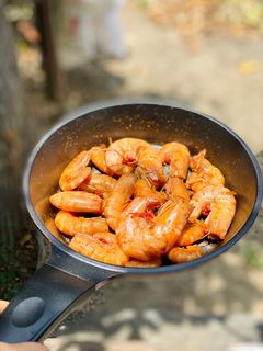 Hình của món Tôm Biển Rang Mắm Nhỉ.