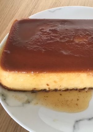 Una foto de Budín de pan con caramelo
