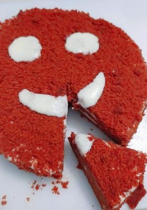 রেড ভেলভেট কেক 🍰🍰 রেসিপির প্রধান ছবি