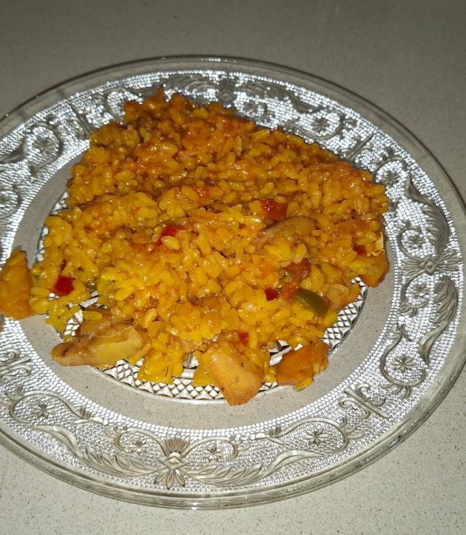 A picture of Rice with Cod.