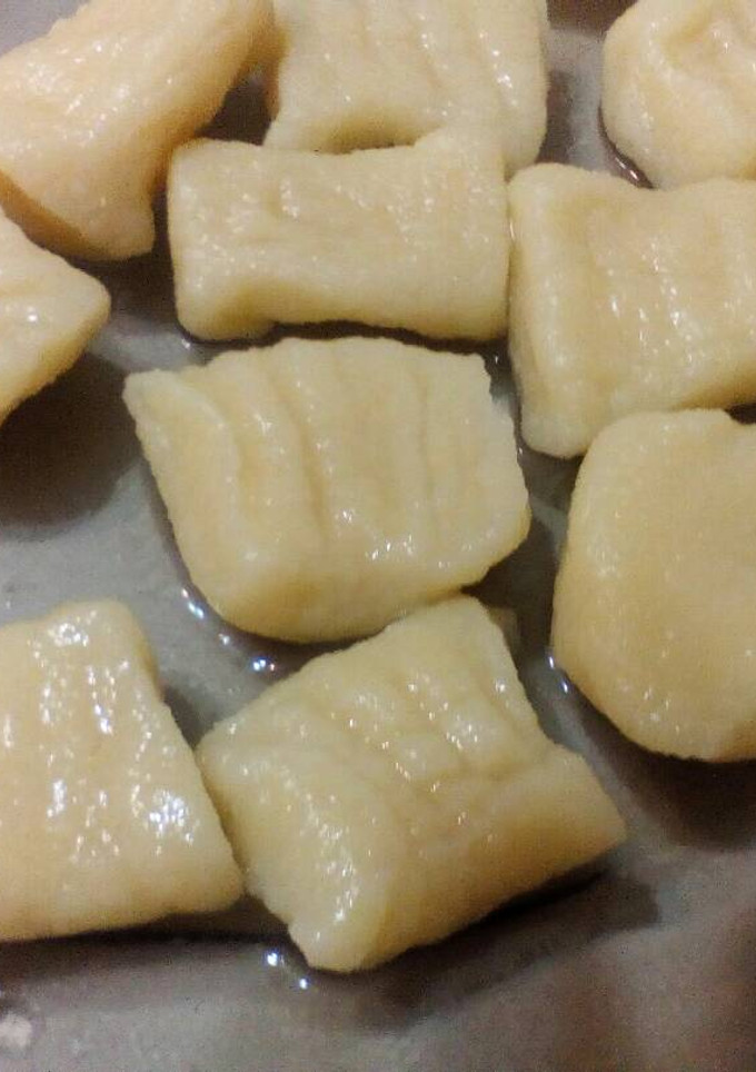 Una foto de Ñoquis caseros