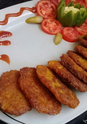 عکسی از دستور کتلت سیب زمینی