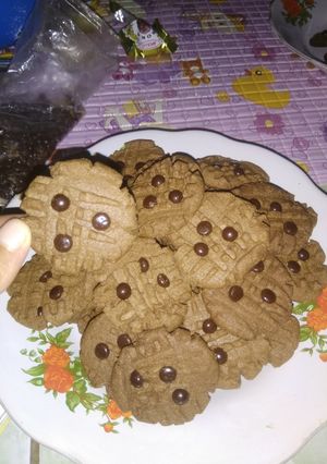 Foto resep Kue lebaran choco chip simple dan mudah.  Ala vina