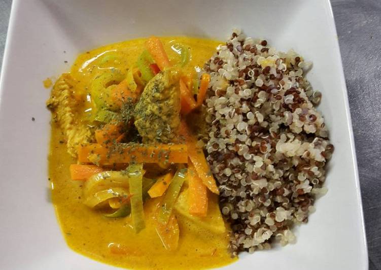 4 Great Chicken curry with quinoa (gluten free)