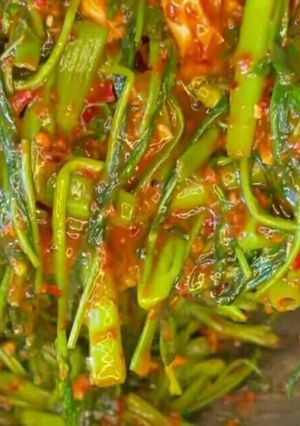 รูปของ ผักบุ้งผัดพริกแกงไข่เค็ม