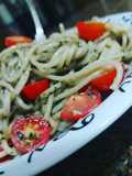 Spaguetti ao Pesto com tomatinhos do filme "Sem Reservas"