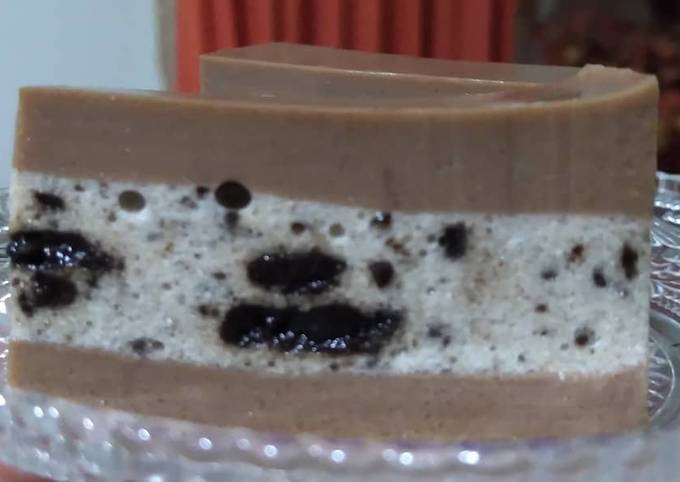 Triple layers choco oreo pudding