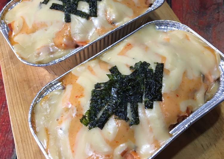 Resep Salmon Mentai Rice Tanpa Oven (Pakai Happy Call) yang nikmat