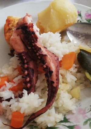 Una foto de Pulpo 🦑 a la brasa de leña