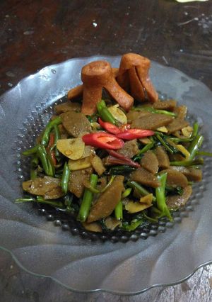 Foto resep Cah kangkung baso sapi