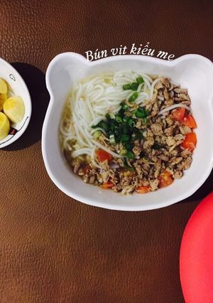 Hình của món Bún vịt kiểu mẹ - ăn dặm.