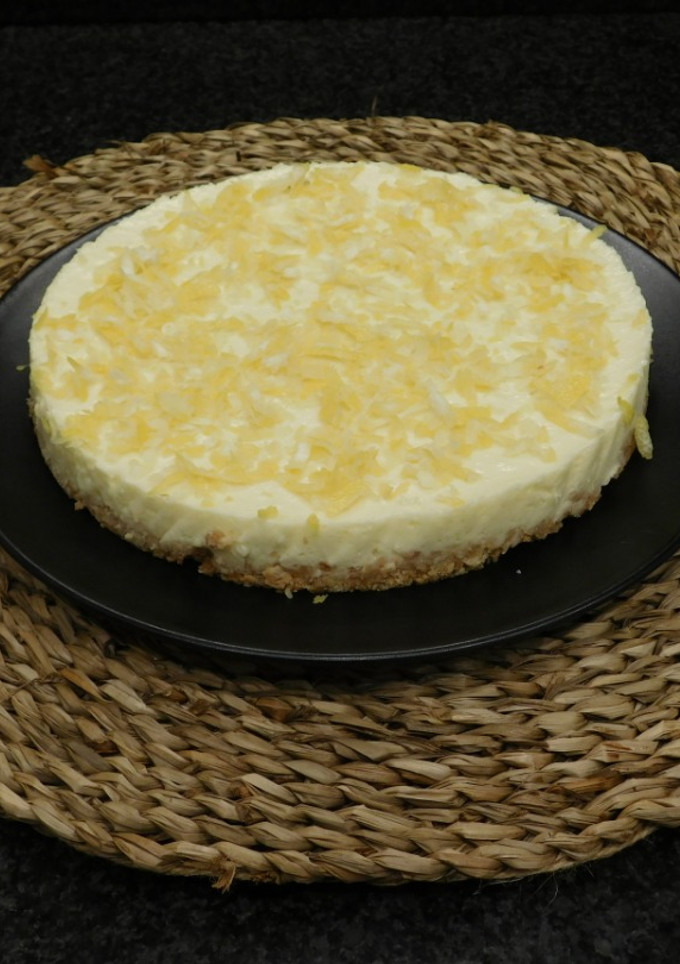 Una foto de Tarta fría de limón