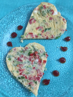 Una foto de Omelette de pimientos