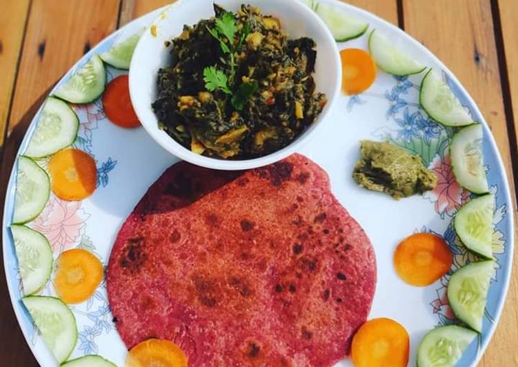 Beetroot paratha