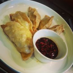 A picture of Weezy's incredible pork pot stickers!.