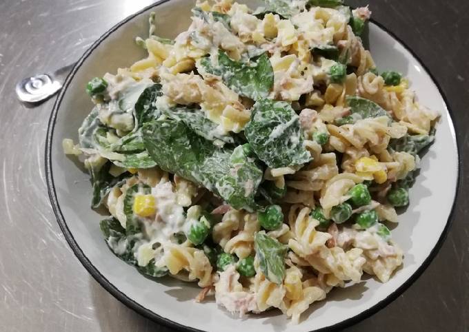 Recipe of Homemade Tuna pasta salad - Easy Recipes for Kids