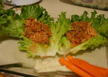 Easy Prepare Recipe Buffalo Chicken Lettuce Wraps with Ranch Carrot Relish Delicious Simple Easy Prepare Recipe Buffalo Chicken Lettuce Wraps with Ranch Carrot Relish Delicious Simple