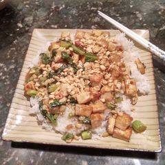 A picture of Kung Pao Tofu.