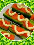 Mentaiko Mayonnaise Cucumber Boats