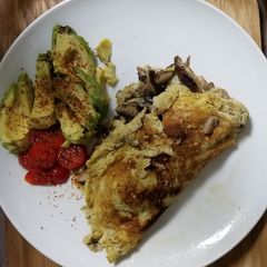 A picture of Mushroom omelette.