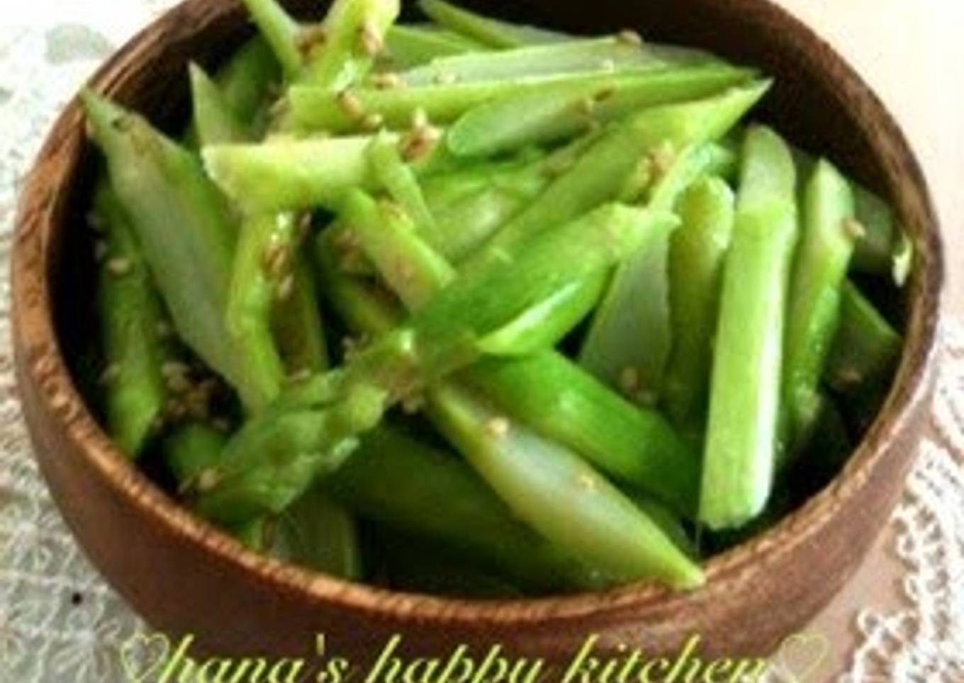 Simple Nulul asparagus (Korean type salad) in the microwave