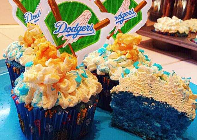 Ray's' Blue Suede Opening Day Cupcakes